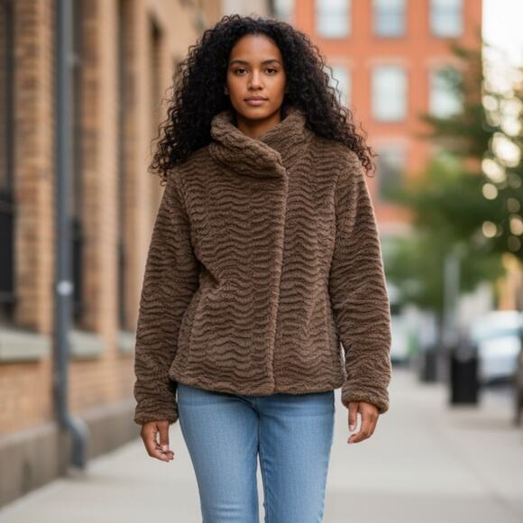 Patagonia Women’s Brown Cozy Fleece Pelage Jacket Size Small - Picture 9 of 9